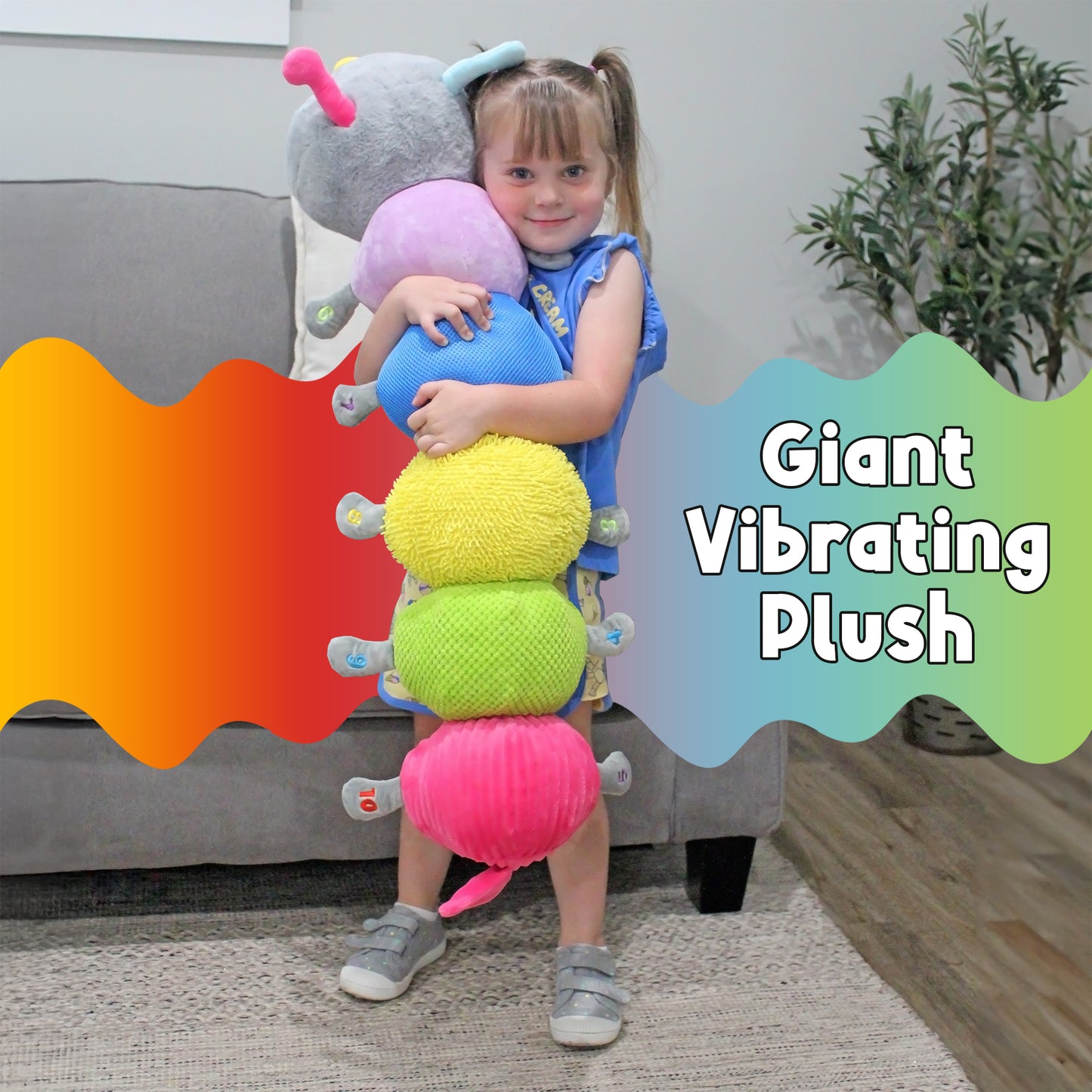 Meavia Cuddlebug The Giant Vibrating Sensory Caterpillar