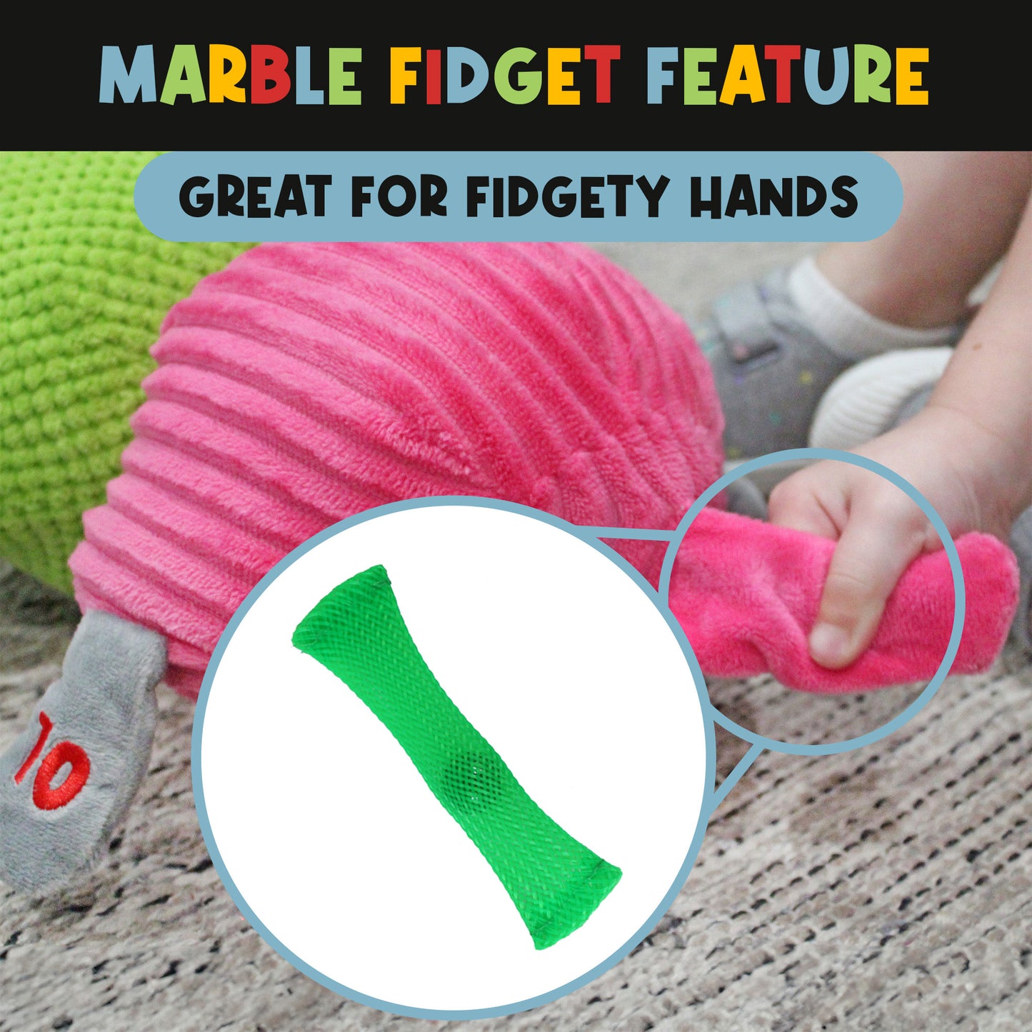 Meavia Cuddlebug The Giant Vibrating Sensory Caterpillar