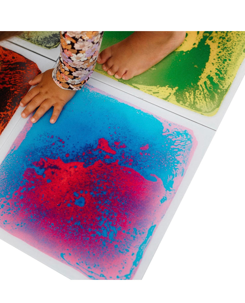 MagicMeadow Sensory Liquid Floor Tiles - Set of 6