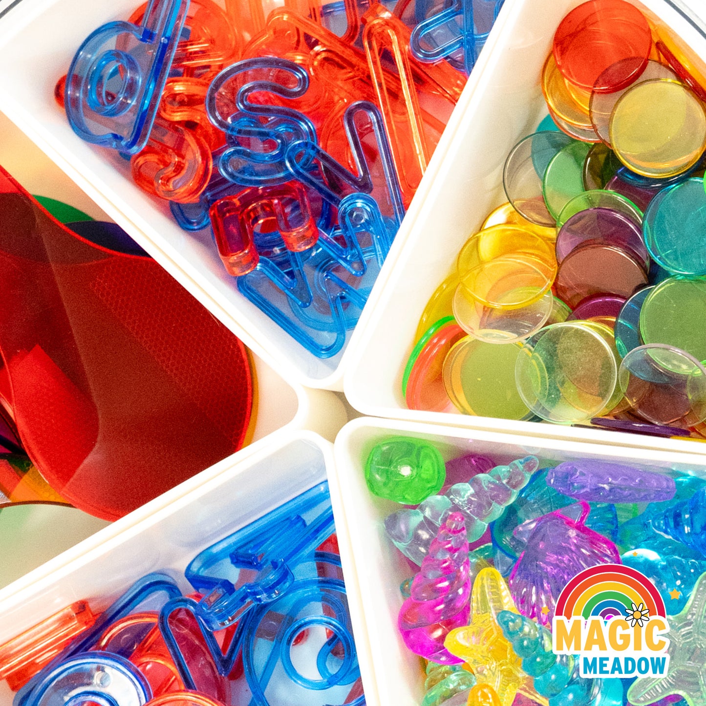MagicMeadow Play Tray Sensory Kit - Transparency Set