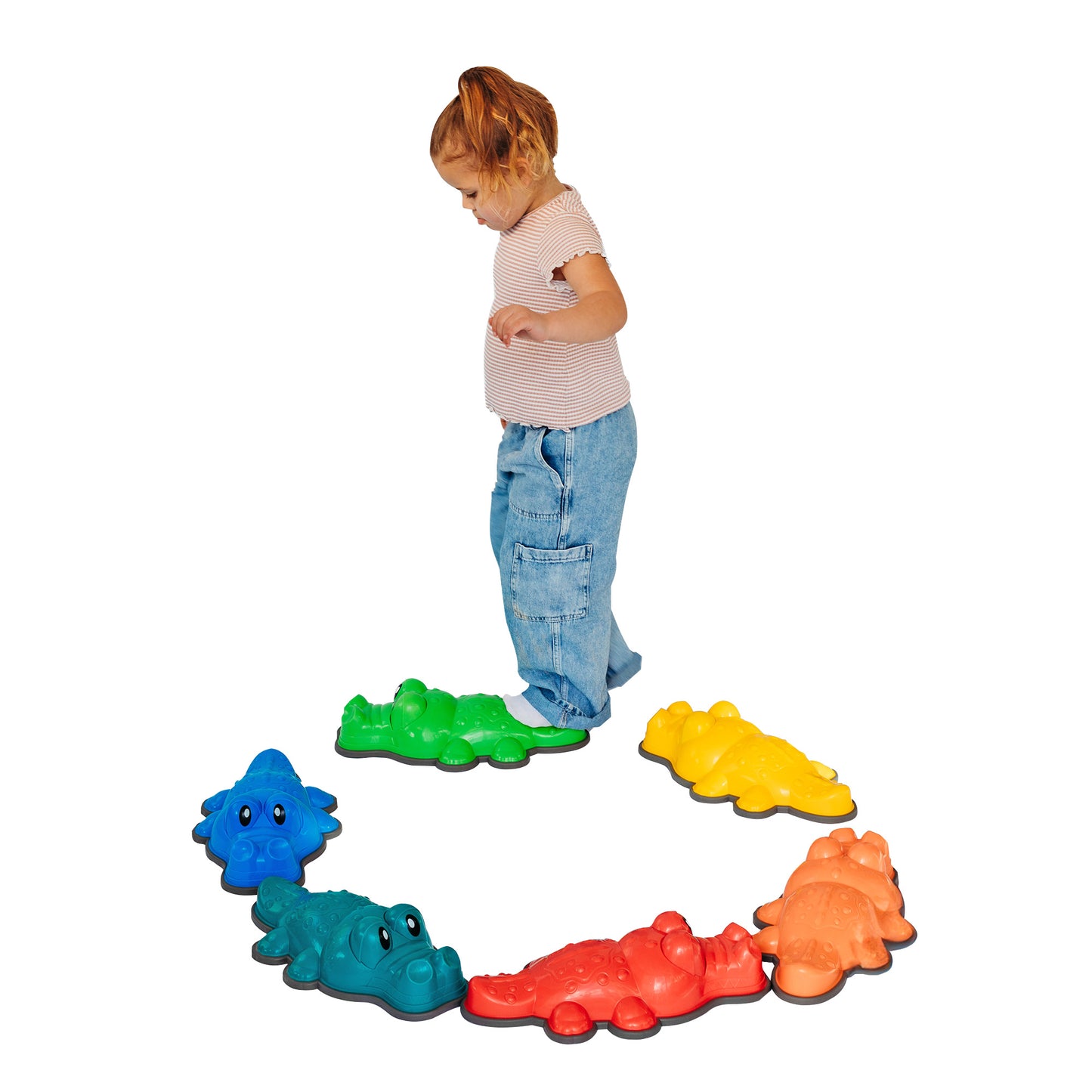 MagicMeadow Crocodile Stepping Stones (set of 6)
