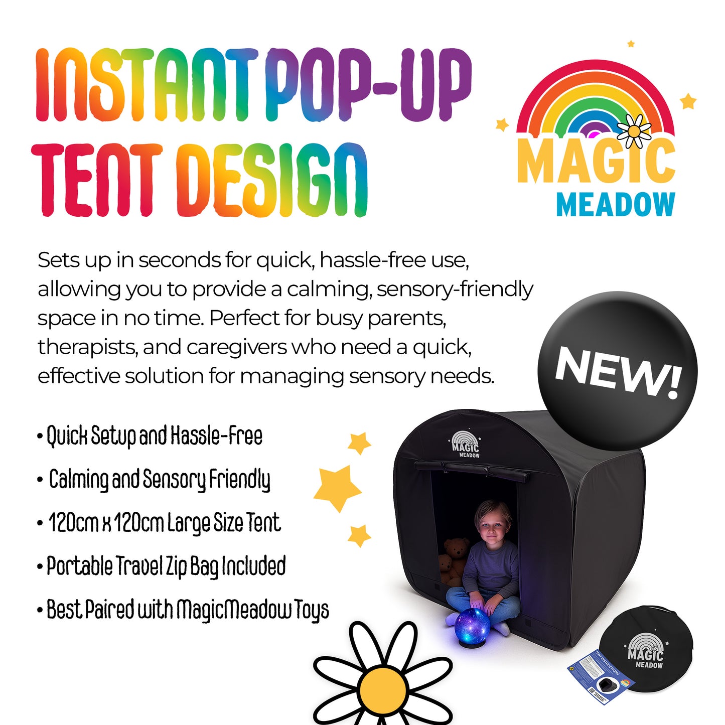 MagicMeadow Sensory Blackout Tent