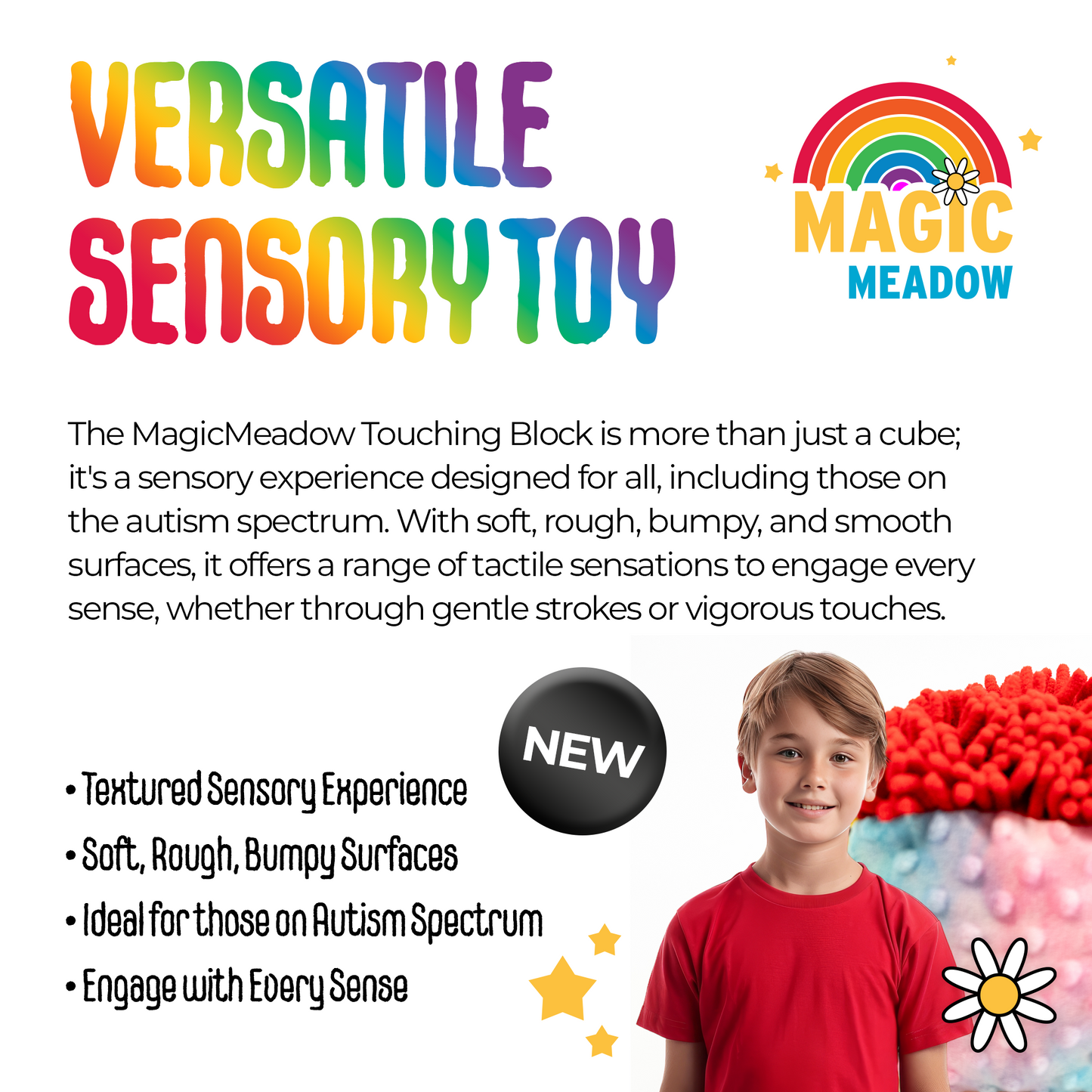 MagicMeadow Sensory Touching Block