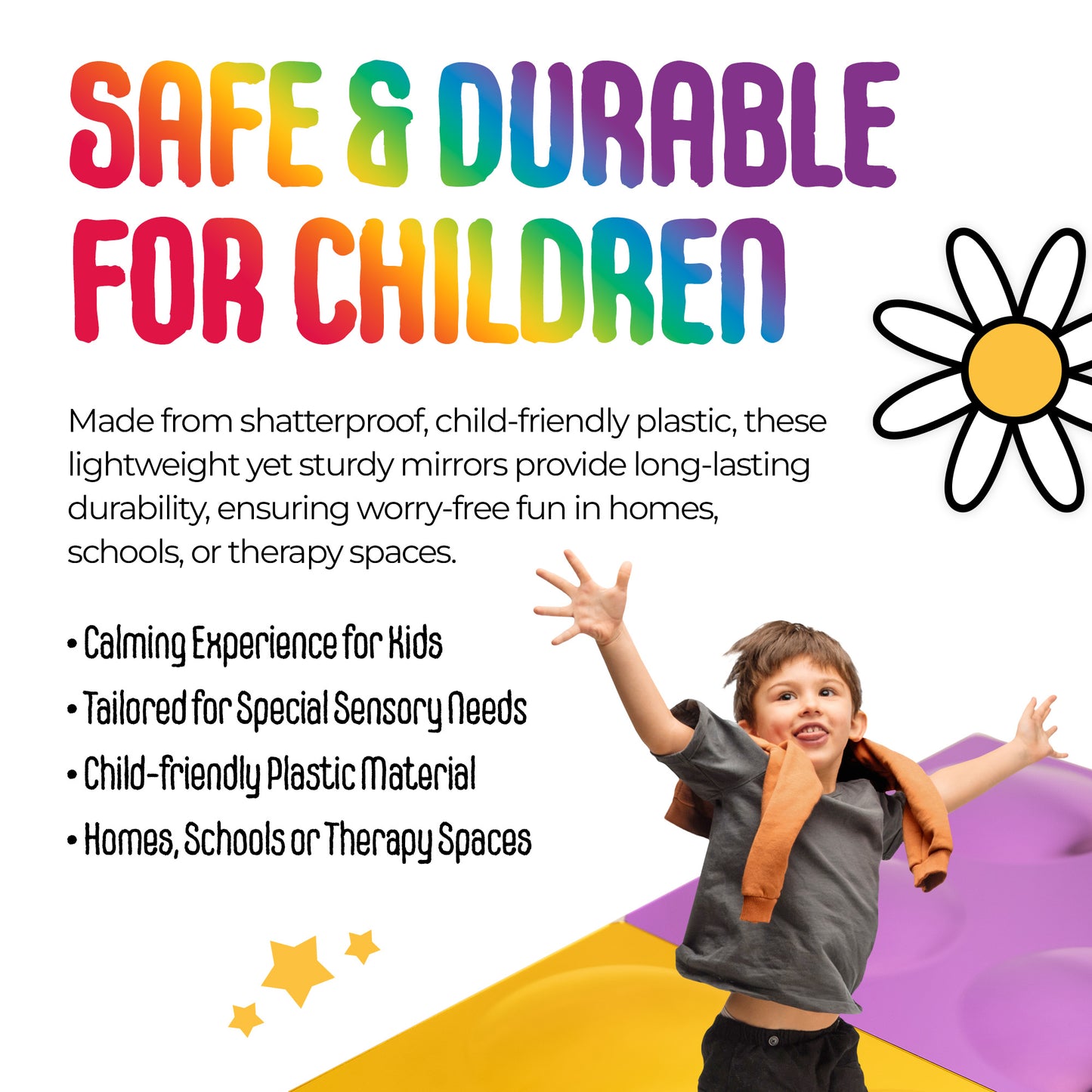MagicMeadow Bubble Sensory Mirror Panels (set of 4)