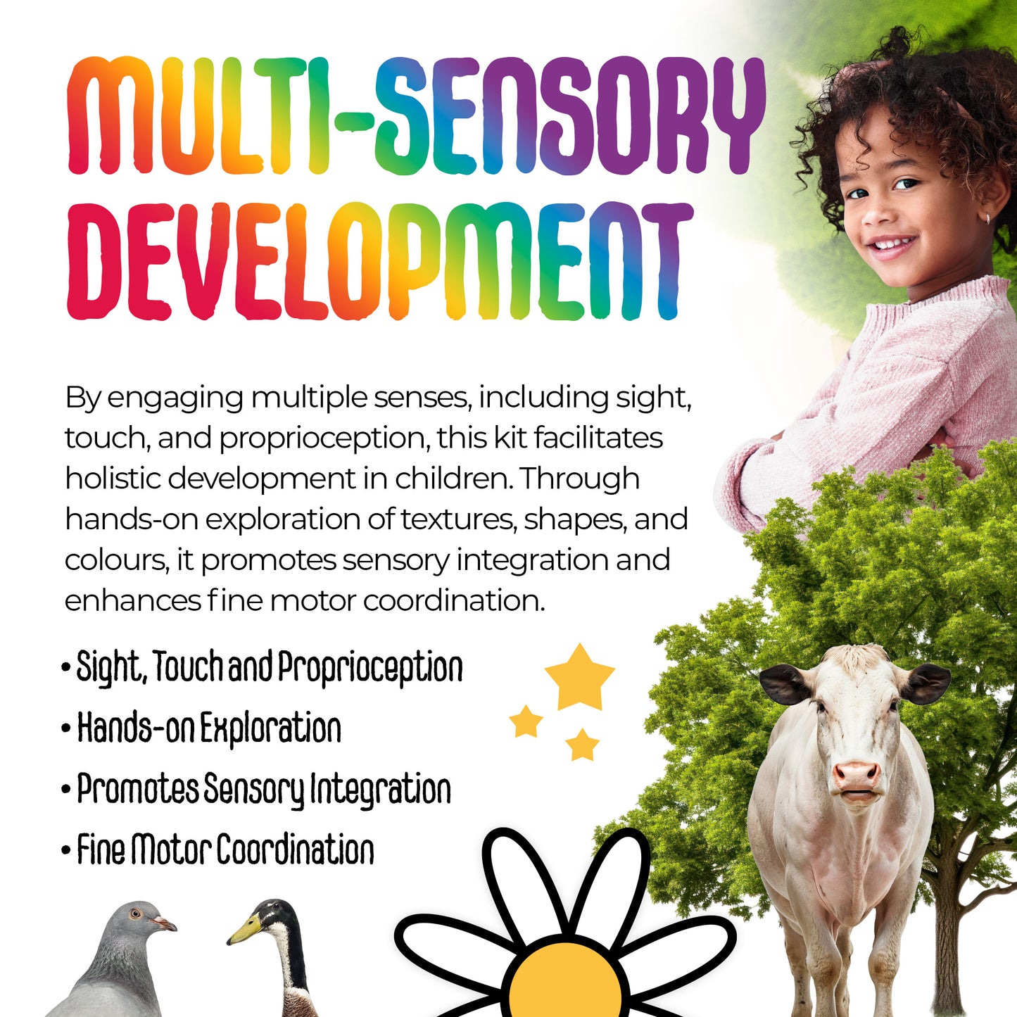 MagicMeadow Play Tray Sensory Kit - Farm Theme