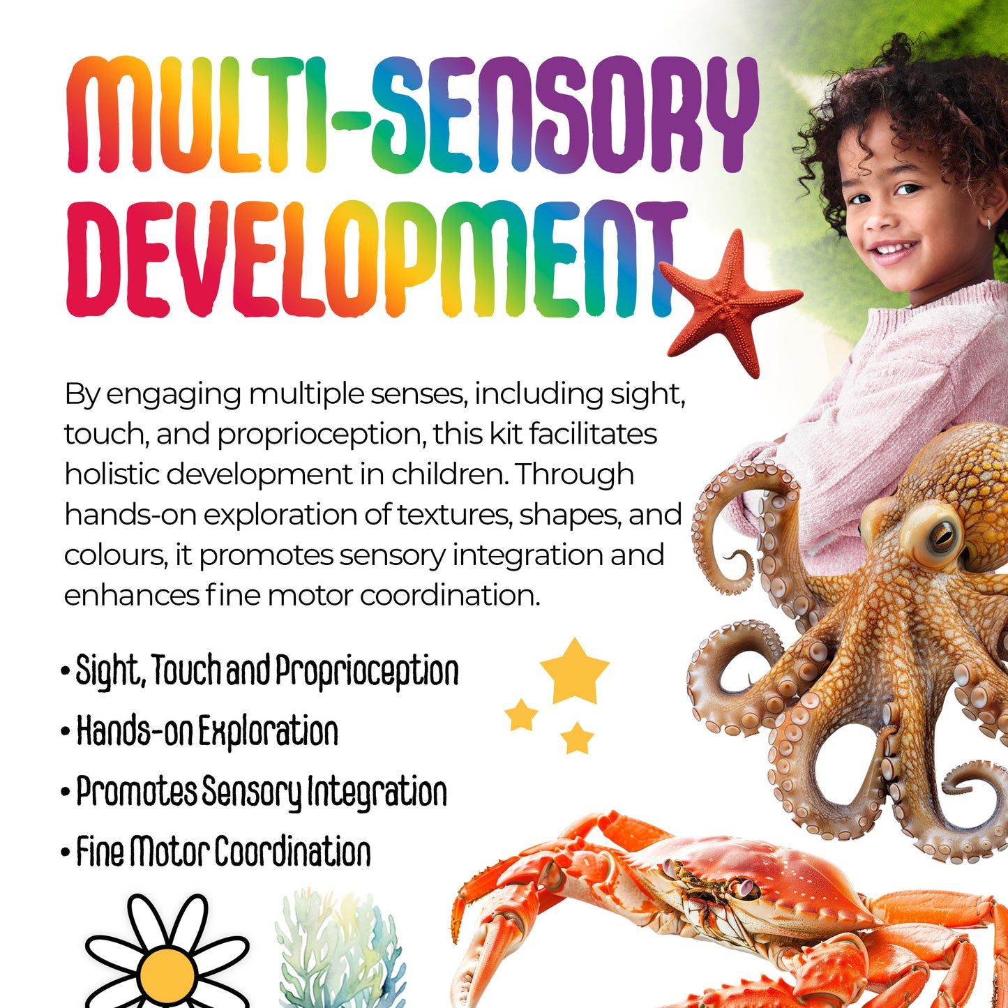 MagicMeadow Play Tray Sensory Kit - Ocean Theme