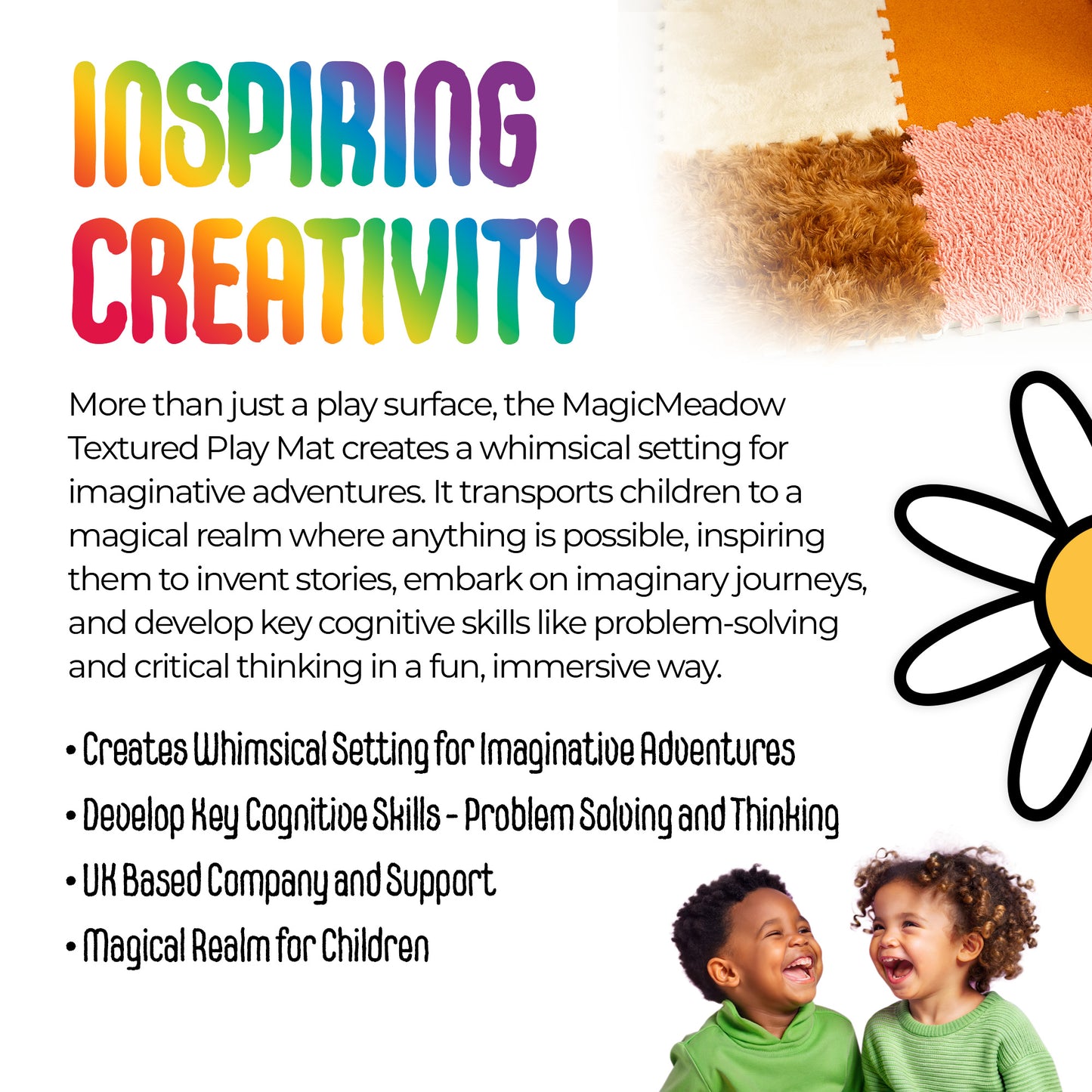 MagicMeadow Textured Sensory Play Mat (set of 6)