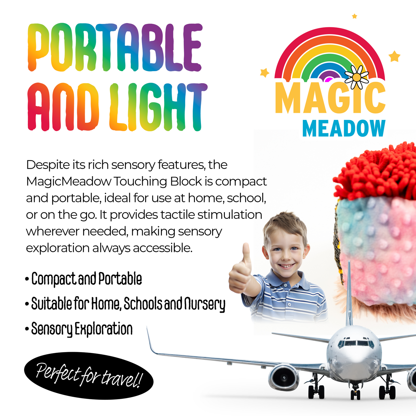 MagicMeadow Sensory Touching Block