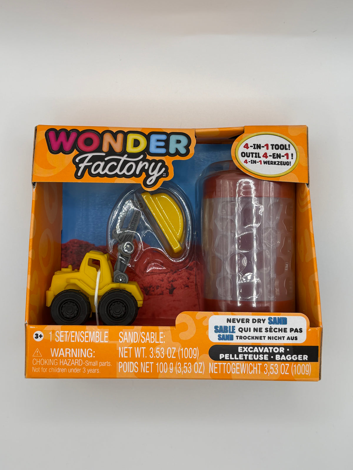 Wonder Factory - Never Dry Sand Construction Truck set PLUS extra Never Dry Sand