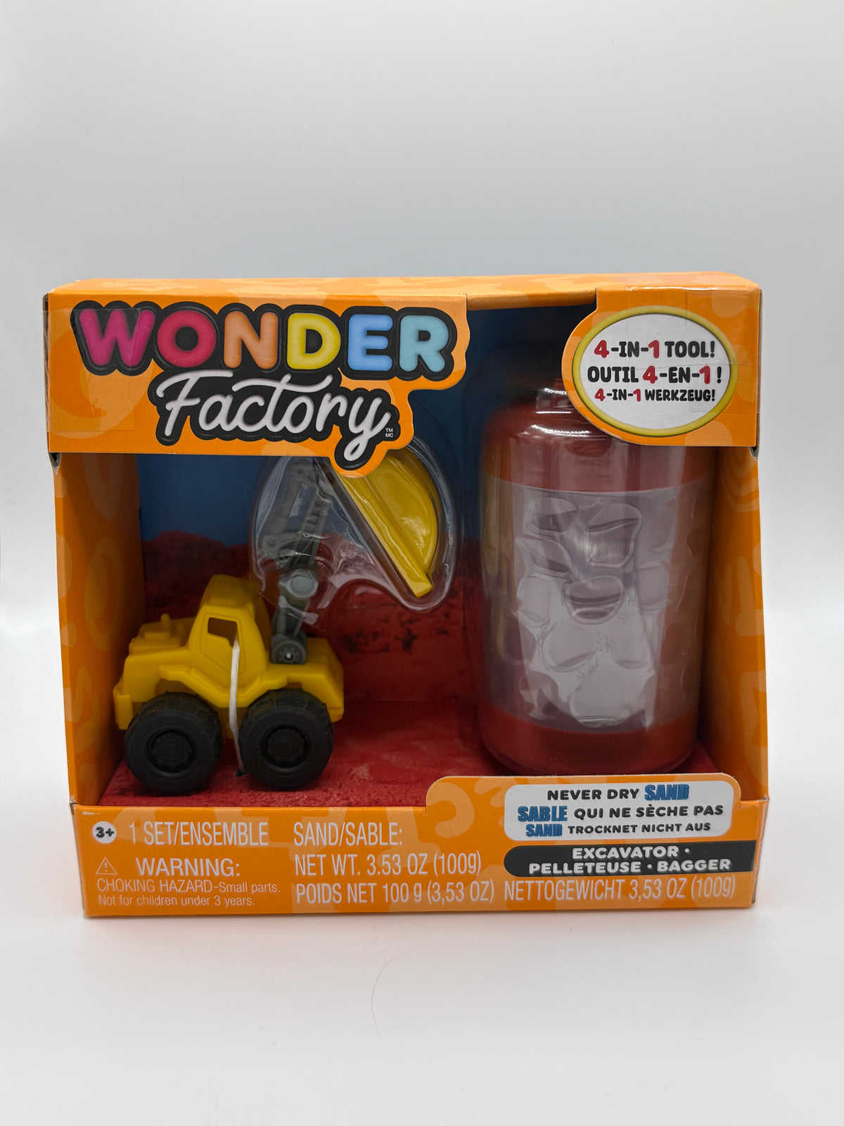 Wonder Factory - Never Dry Sand Construction Truck set PLUS extra Never Dry Sand