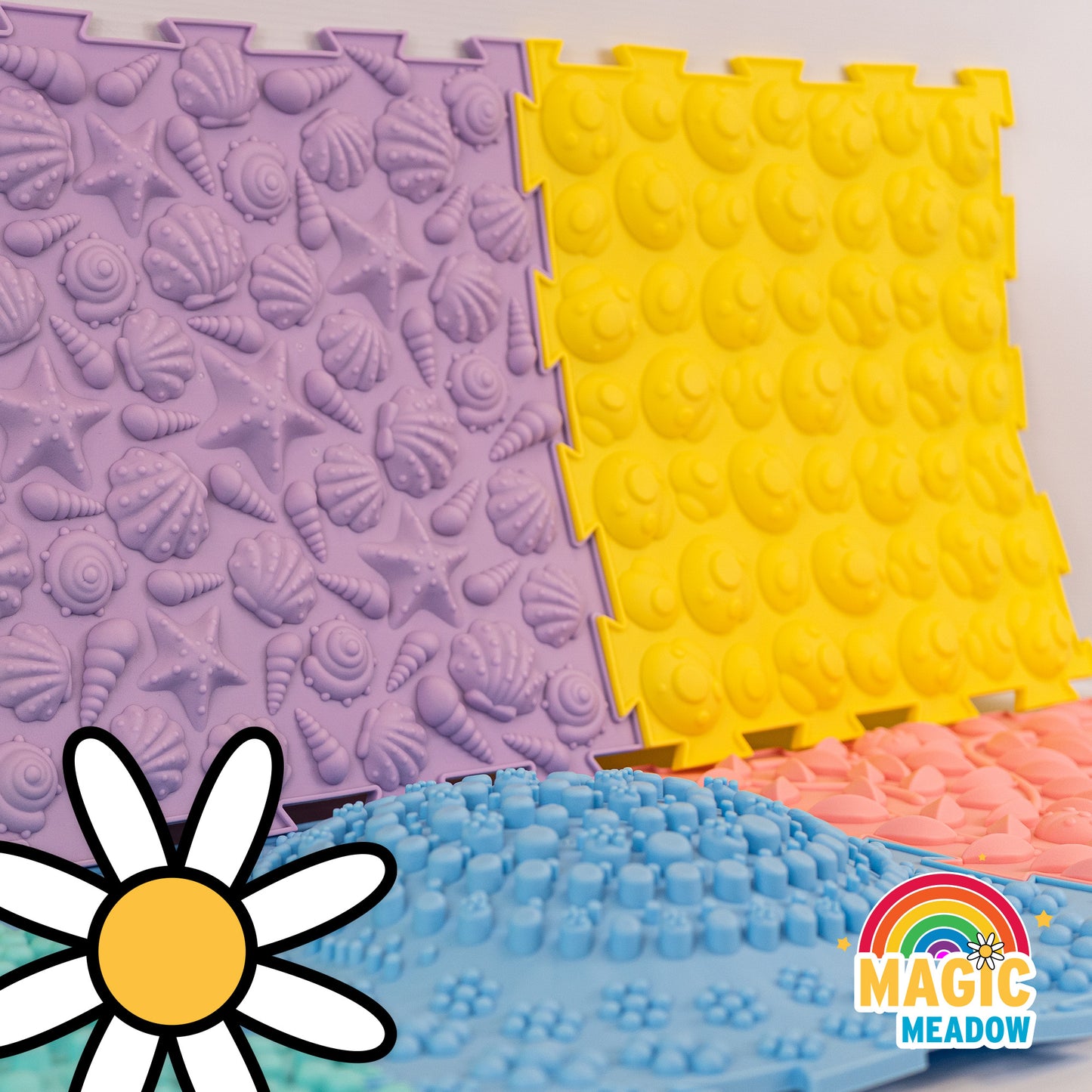 MagicMeadow Massage Sensory Mat (set of 6)