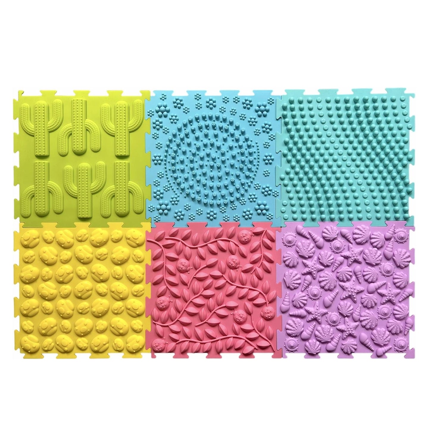 MagicMeadow Massage Sensory Mat (set of 6)