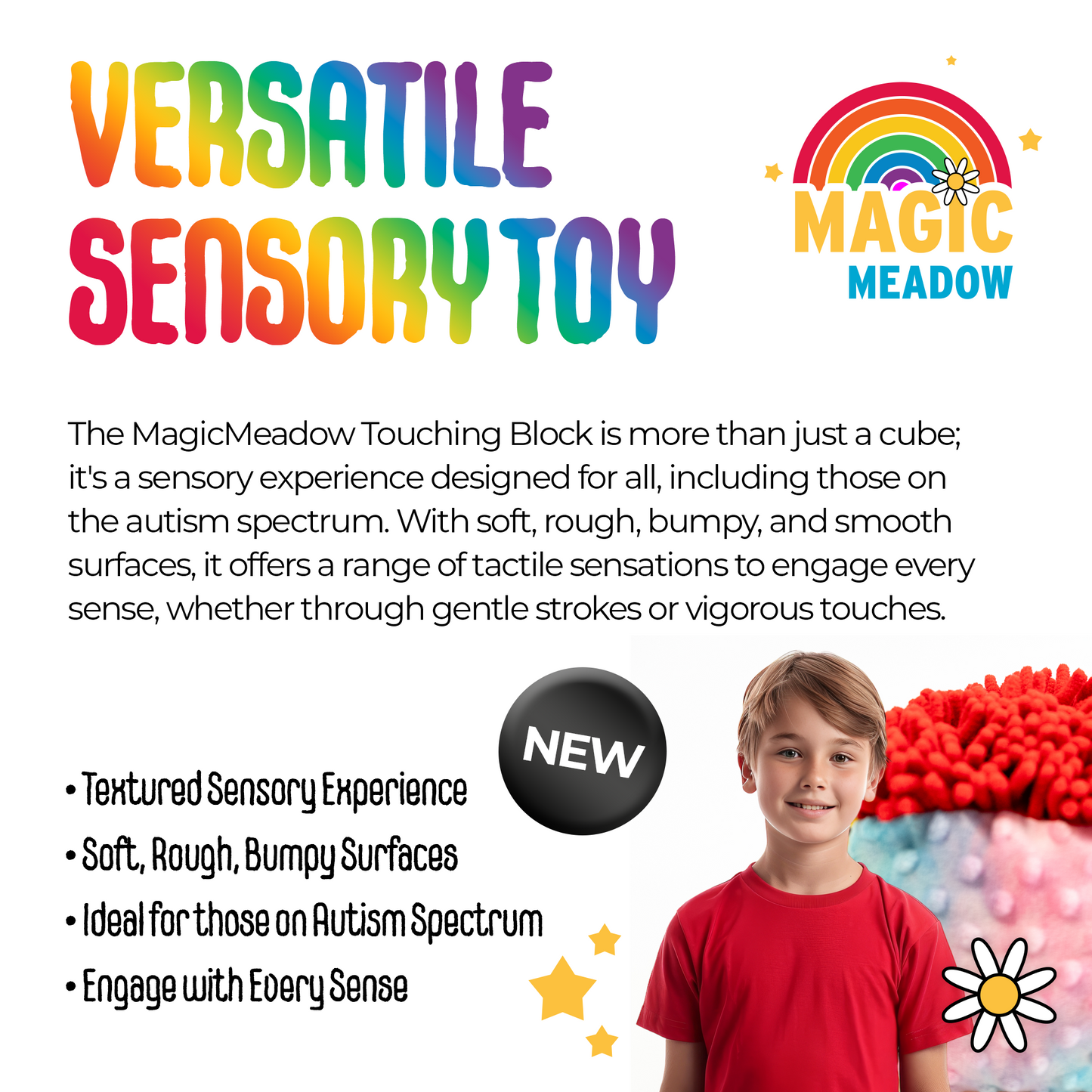 NEW MagicMeadow Sensory Touching Block