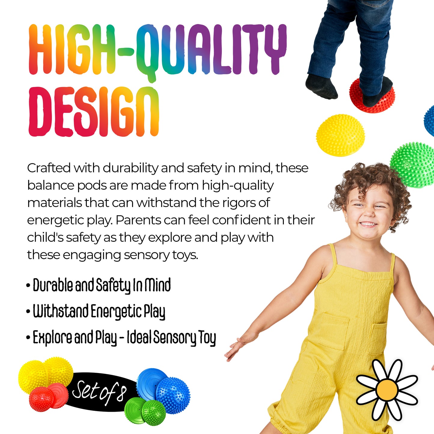 NEW MagicMeadow Sensory Balance Pods (set of 8)