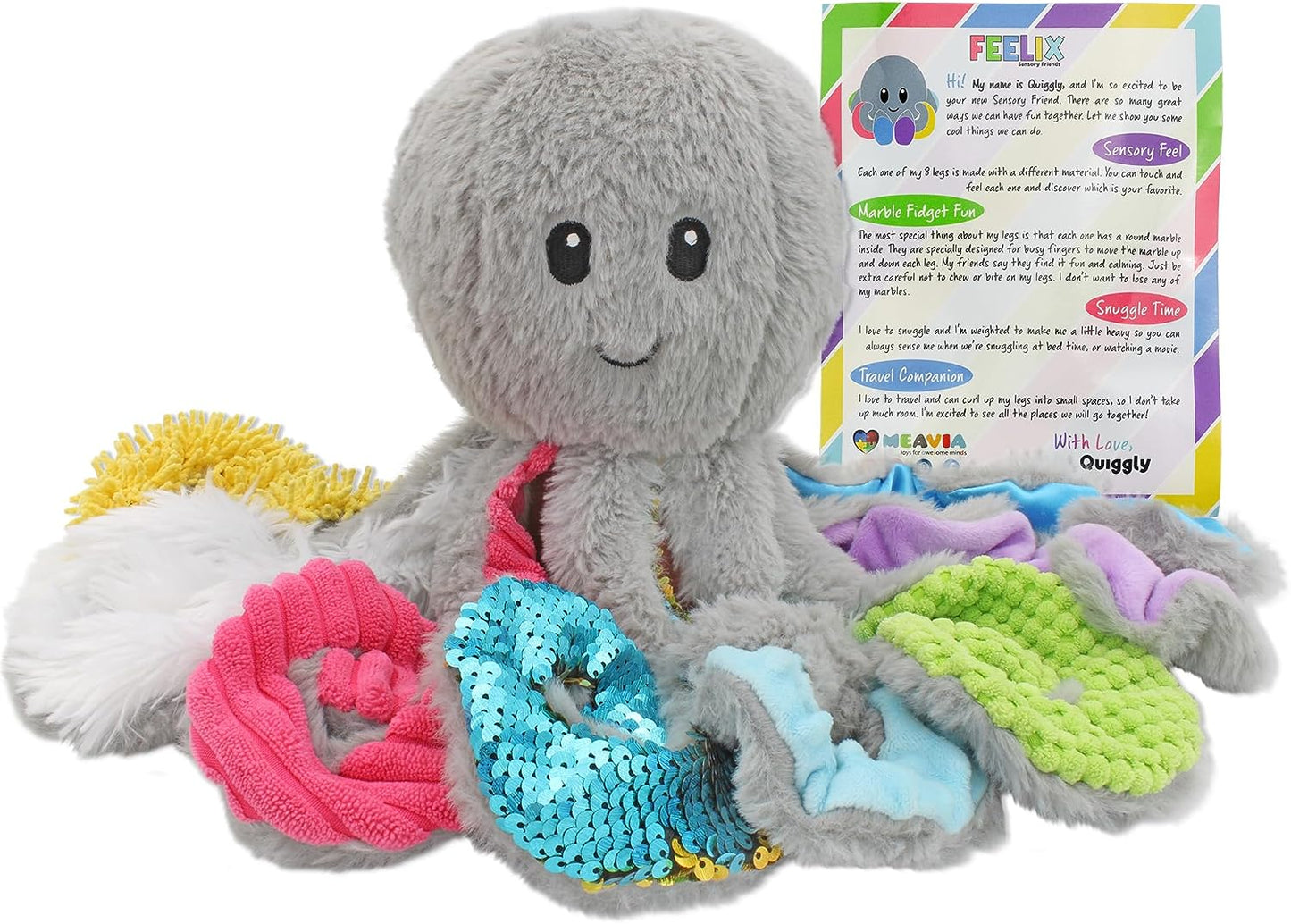 Meavia Quiggly The Sensory Octopus Plush Toy