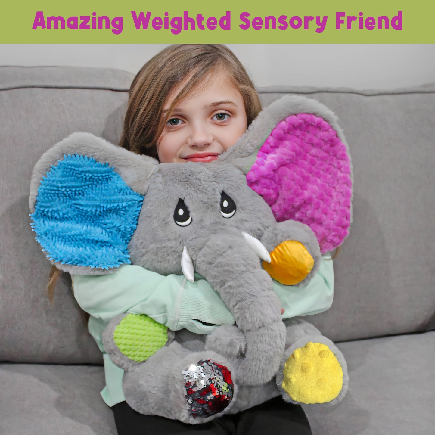 Meavia Ellie The Sensory Elephant Plush Toy