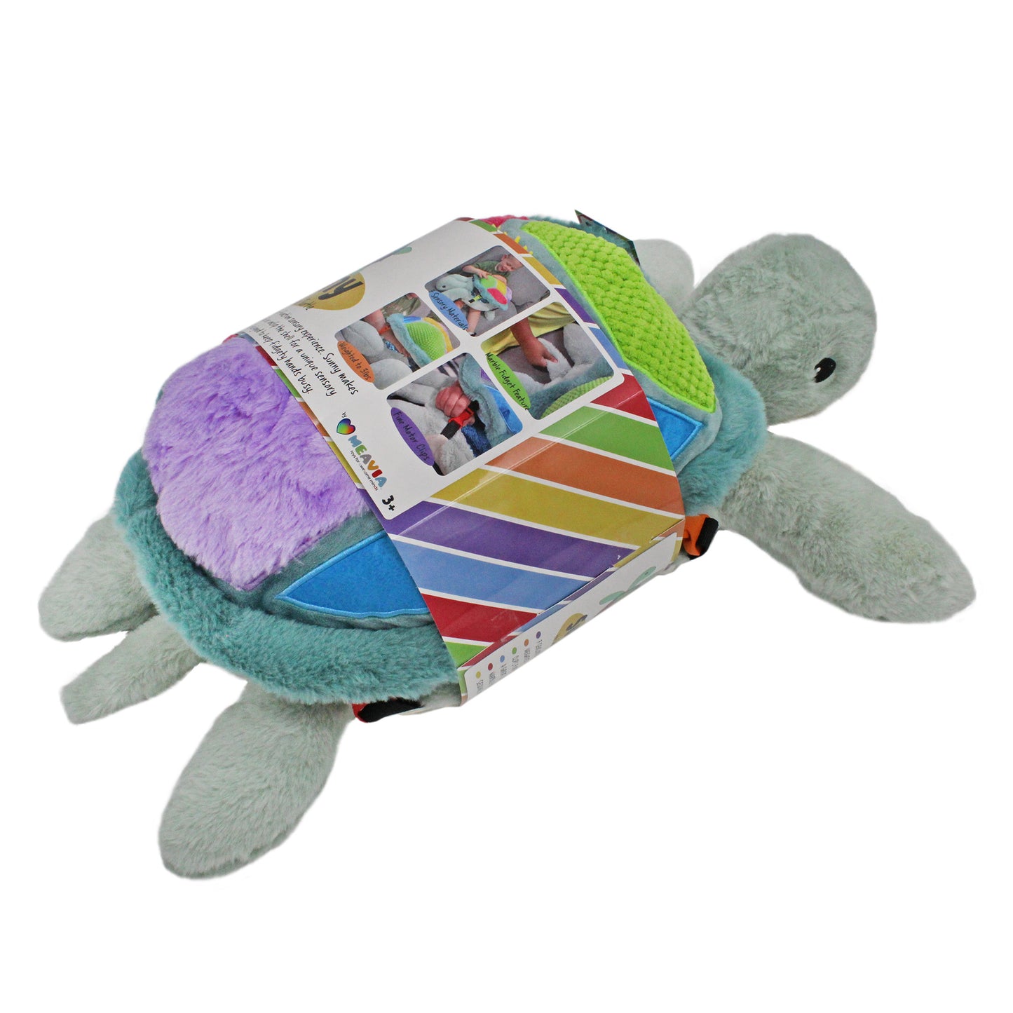 Meavia Sunny The Sea Turtle Lap Pad. Weighted Sensory Plush