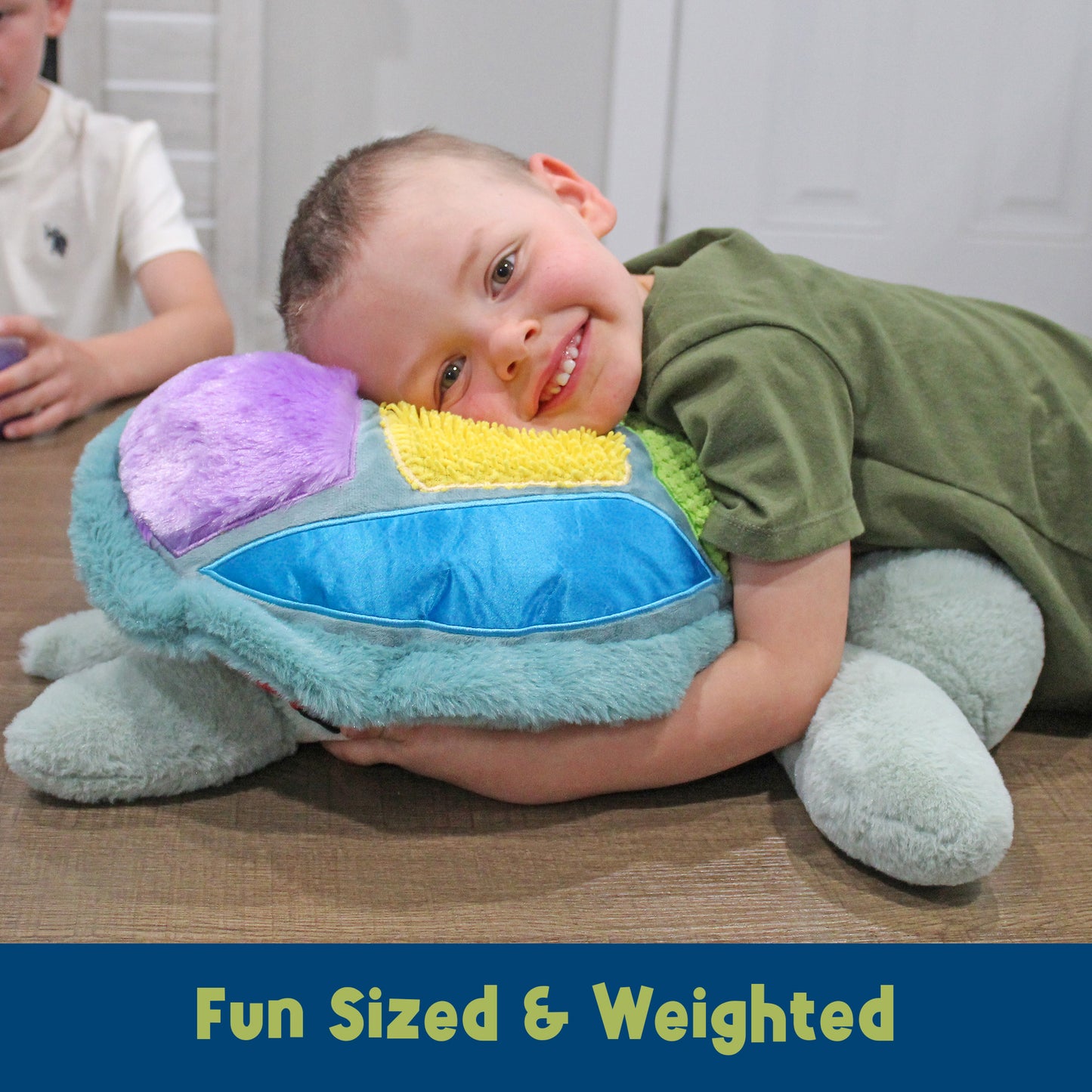 Meavia Sunny The Sea Turtle Lap Pad. Weighted Sensory Plush