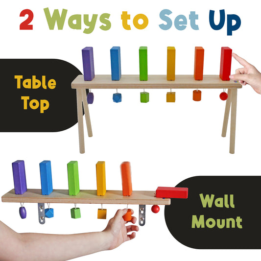 Meavia Falling Domino Wall/Stand