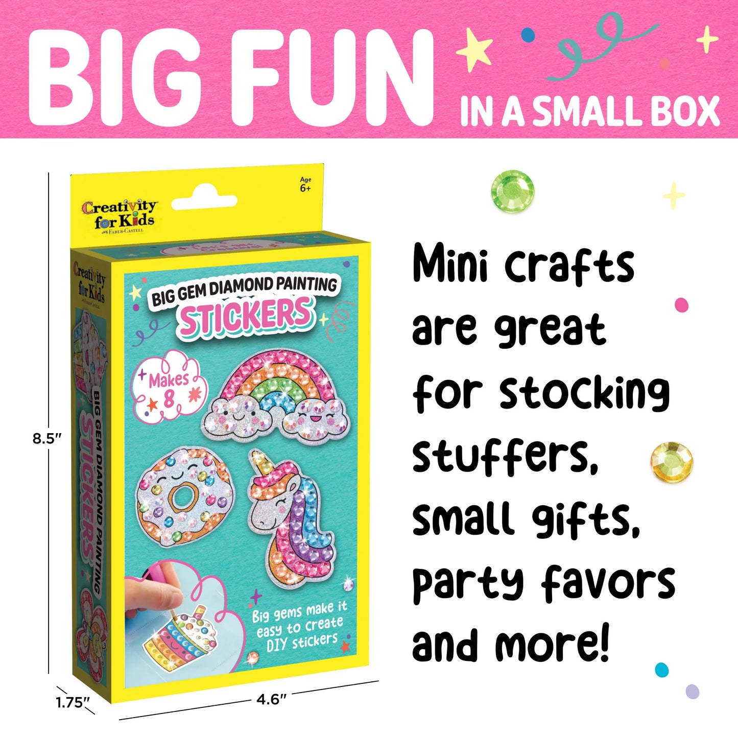 Creativity For Kids - Big Gem Diamond Painting Stickers