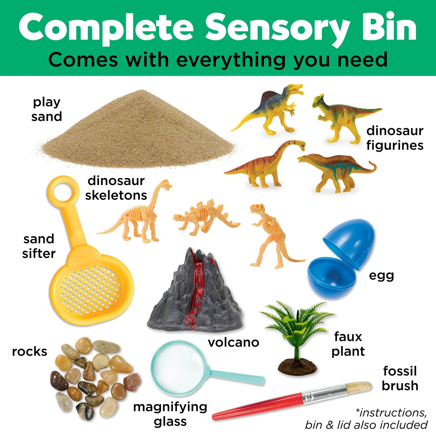 Creativity For Kids - Sensory Bin - Dinosaur Dig
