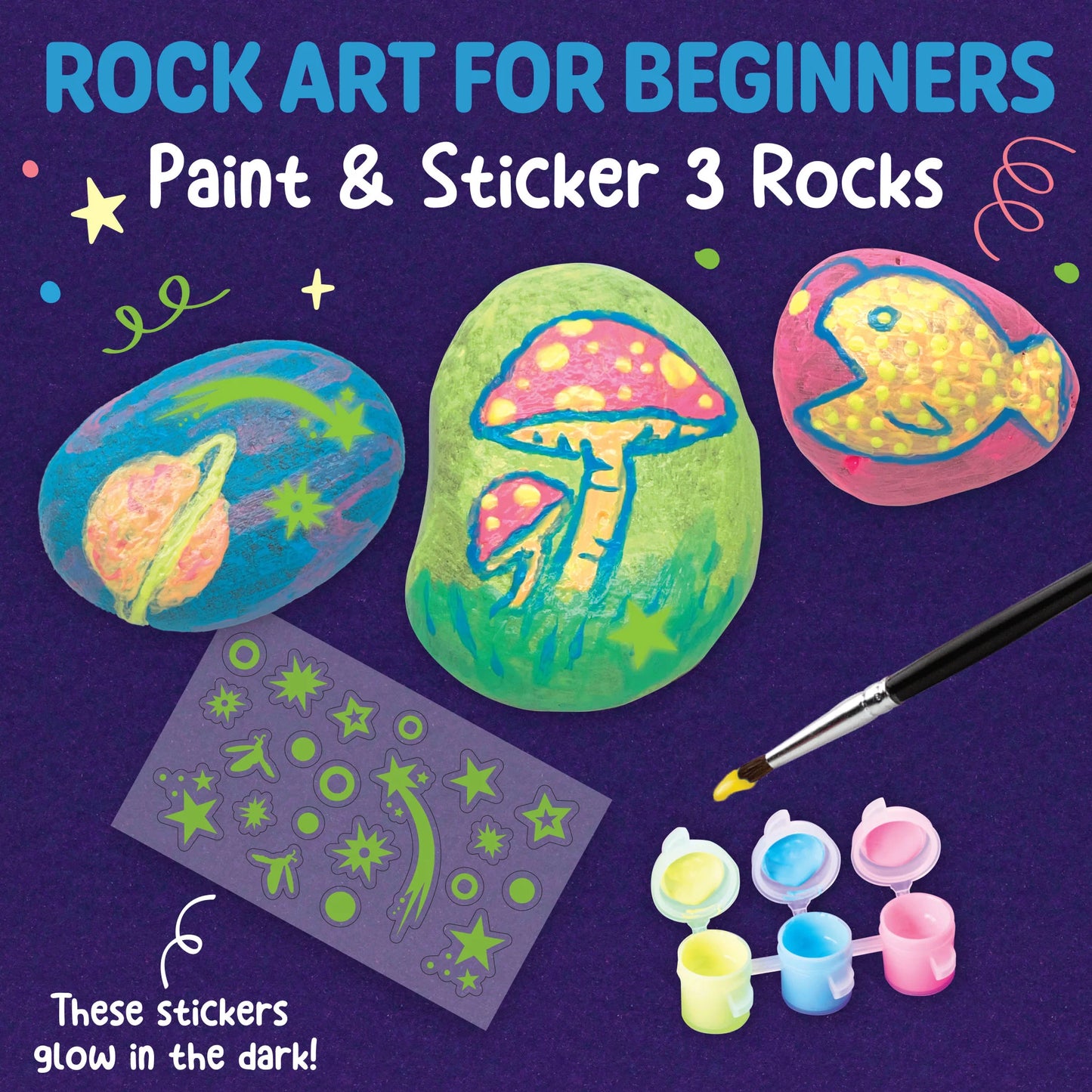 Creativity For Kids - Glow In the Dark Rock Painting
