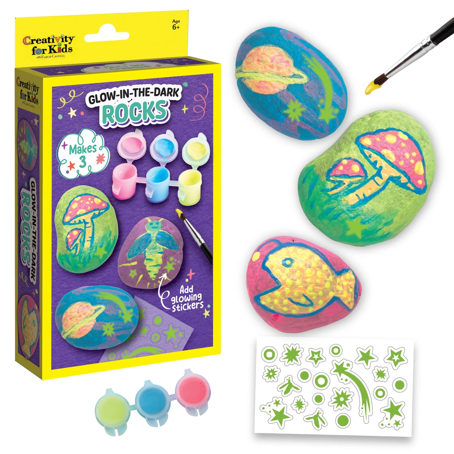 Creativity For Kids - Glow In the Dark Rock Painting