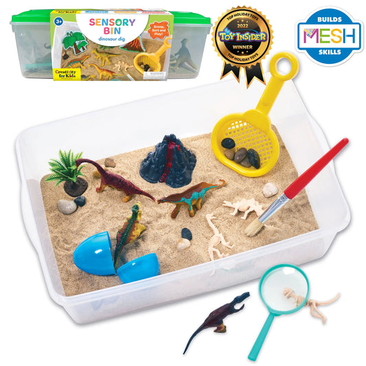 Creativity For Kids - Sensory Bin - Dinosaur Dig